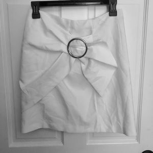 Forever21 Small White Skirt w/Buckle